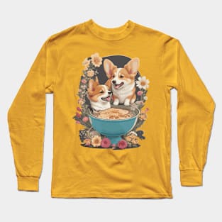 Corgi Dogs Mommy Long Sleeve T-Shirt